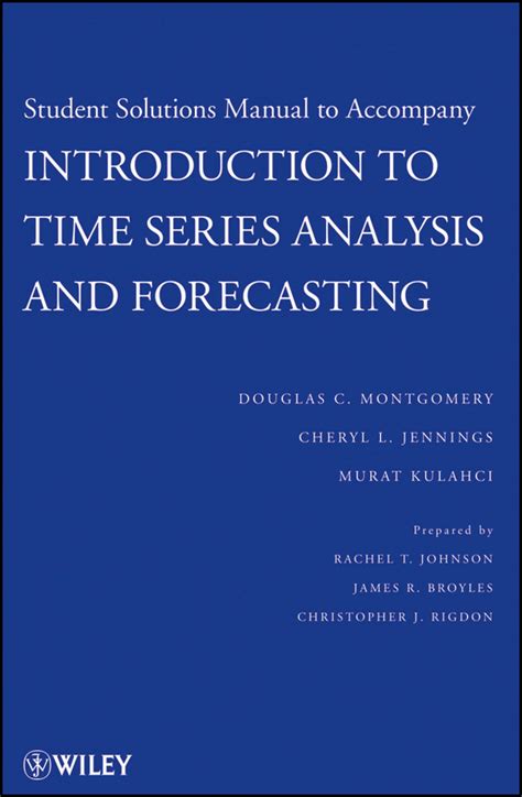 Introduction To Time Series And Forecasting Solution Manual