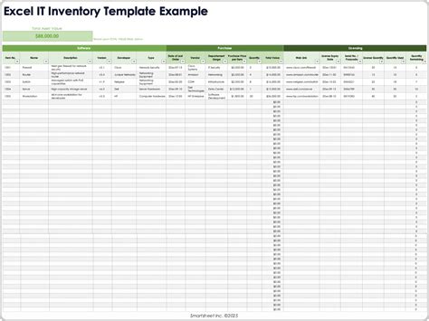 Inventory Sheet Template Free