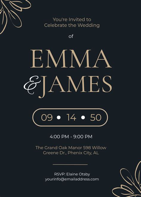 Invitation Template Free