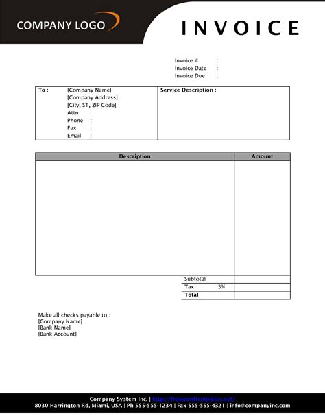Invoice Template Skynova