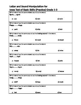 Iowa Free Printable Itbs Practice Worksheets