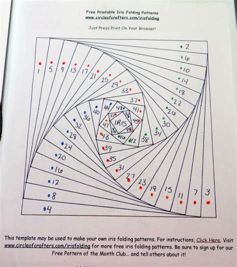 Iris Folding Templates