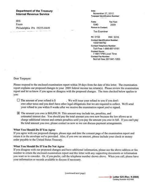 Irs Letter Template