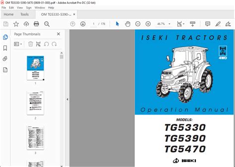 Iseki Tg5470 Parts Manual Free