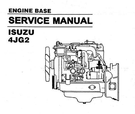 Isuzu 4jg2 Diesel Engine Factory Service Repair Workshop Manual Instant Download