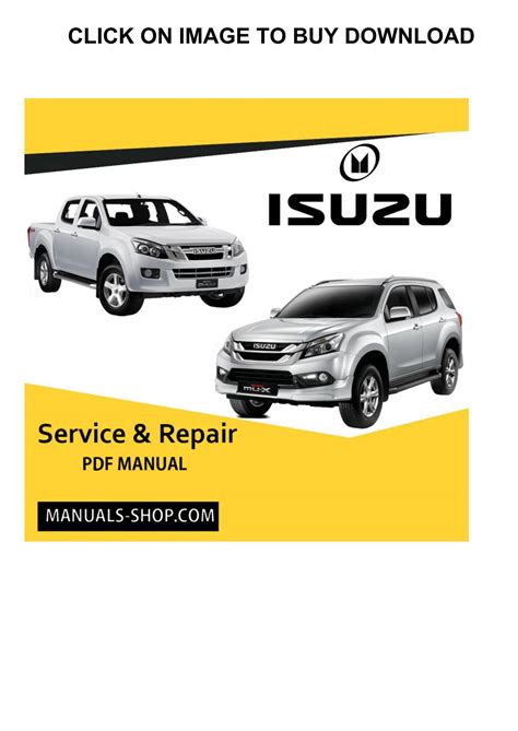 Isuzu Amigo 1999 2002 Factory Service Repair Manual Download Pdf