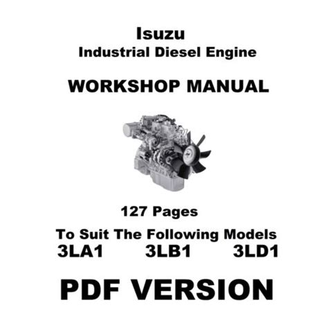 Isuzu Service Diesel Engine 3la1 3lb1 3ld1 Manual Workshop Service Repair Manual