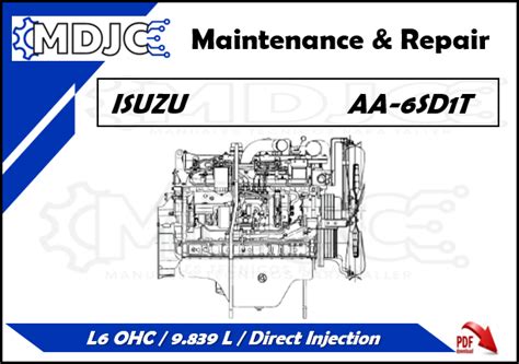 Isuzu Service Diesel Engine Aa 6sd1t Manual Workshop Service Repair Manual