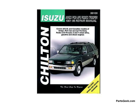 Isuzu Trooper 1984 1991 Factory Service Repair Manual Pdf