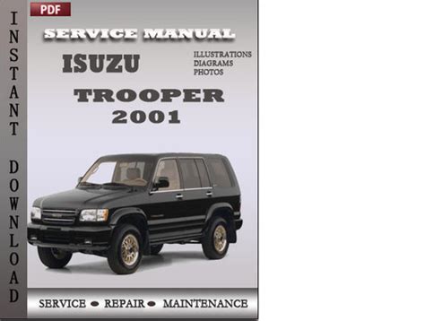 Isuzu Trooper 2001 Factory Service Repair Manual Download