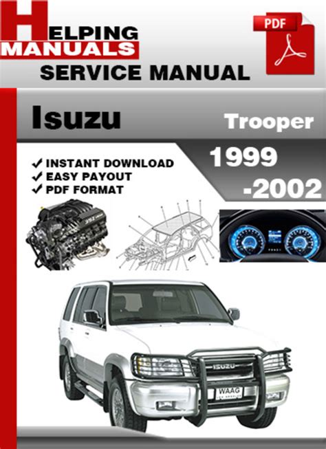 Isuzu Trooper Ux 1999 2002 Service Repair Workshop Manual Original Fsm Highly Detailed