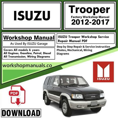 Isuzu Trooper Workshop Manual Free