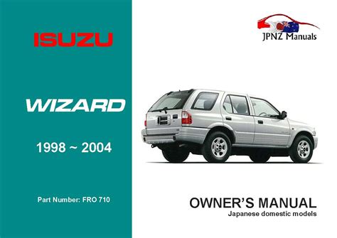Isuzu Wizard 1998 2000 Workshop Service Repair Manual