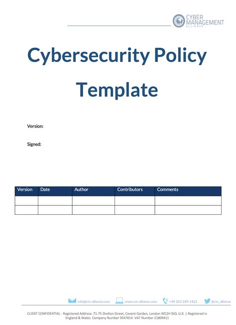 It Policy Template