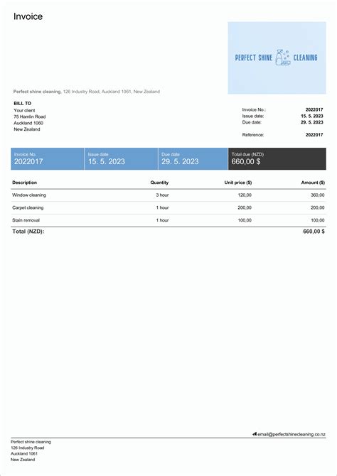 Itemized Billing Template