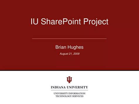 Iu Ppt Template