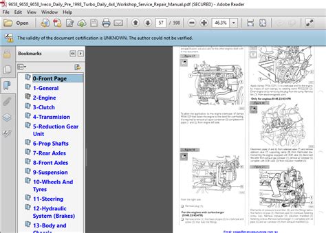 Iveco Daily Pre 1998 Workshop Service Manual