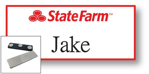 Jake State Farm Name Tag Printable