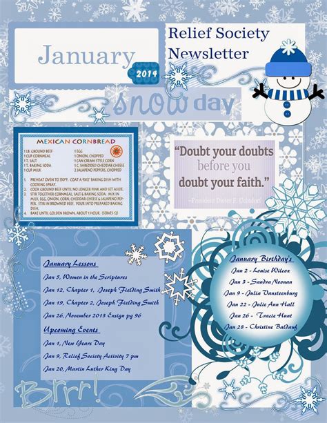 January Newsletter Template