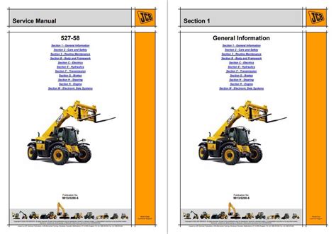 Jcb 527 58 Telescopic Handler Service Repair Workshop Manual Instant Download