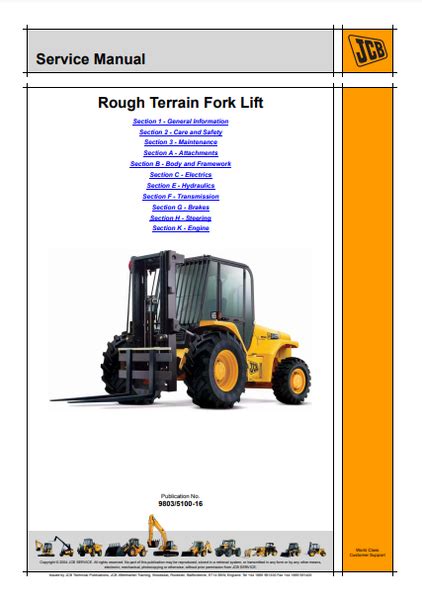 Jcb 926 930 940 Forklift Service Repair Workshop Manual