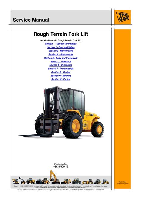 Jcb 926 930 940 Forklift Service Repair Workshop Manual Download