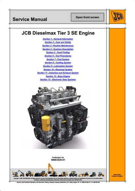 Jcb Dieselmax Tier3 Se Engine Se Build Service Repair Workshop Manual Download