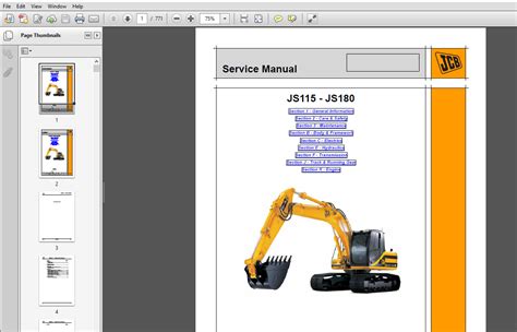 Jcb Js115 Js130 Js130lc Js145 Js160 Js180 Tracked Excavator Service Repair Manual Download