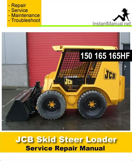 Jcb Service Robot 150 165 165hf Manual Skid Steer Shop Service Repair Book