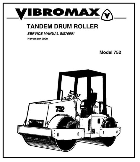 Jcb Vibromax 752 Tandem Drum Roller Service Repair Manual Instant Download