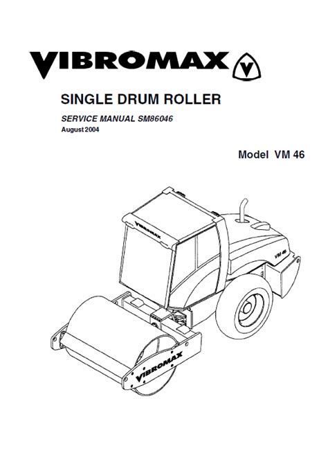 Jcb Vibromax Vm46 Single Drum Roller Service Repair Manual Instant Download