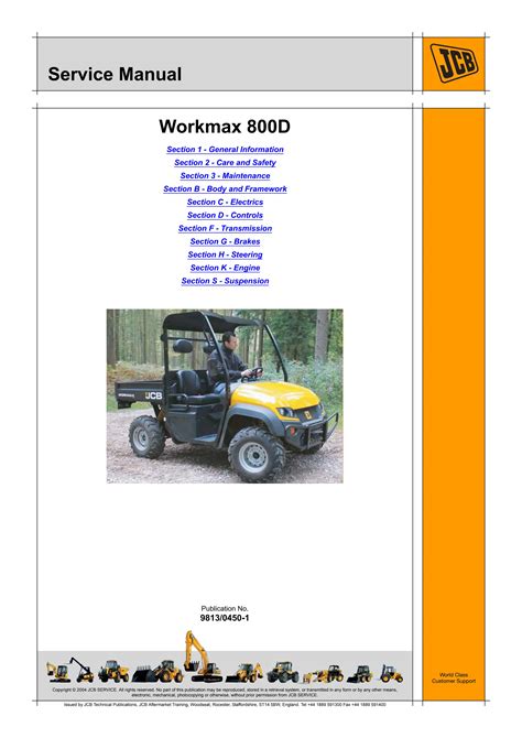 Jcb Workmax 800d Utv Service Repair Manual Instant