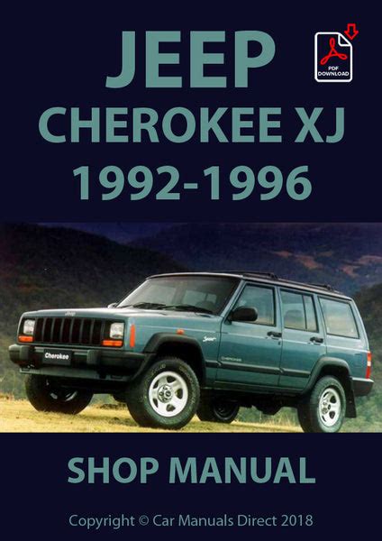 Jeep Cherokee Xj Digital Workshop Manual 1995 1996