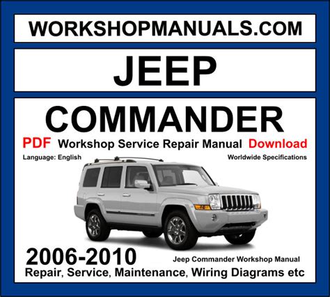 Jeep Commander 2006 2010 Factory Service Repair Manual