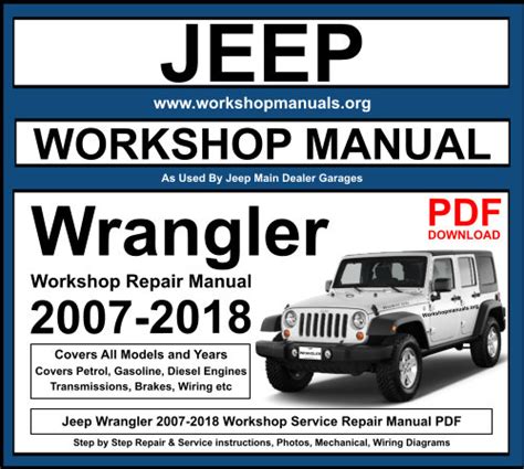 Jeep Wrangler Service Repair Manual Pdf 04 On