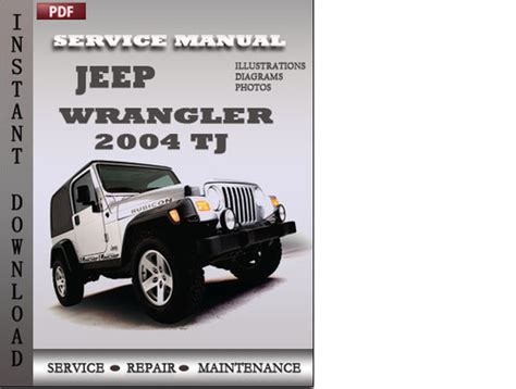 Jeep Wrangler Tj 2004 Factory Service Repair Manual