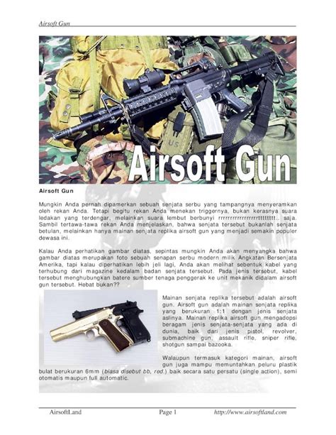 Jelajahi Dunia Airsoft Gun Kulor: Panduan Informatif untuk Para Airsofter
