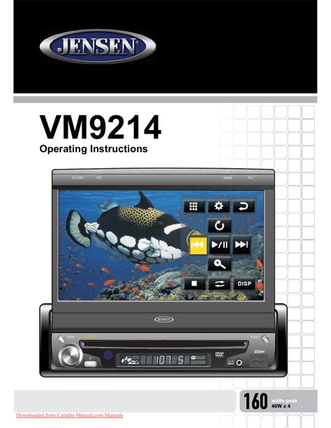 Jensen Vm9424 Wiring Diagram