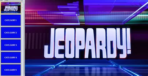 Jeopardy Game Template Ppt