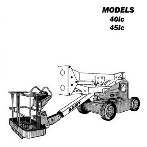 Jlg Boom Lifts 40ic 45ic Service Repair Workshop Manual Download P N 3120852