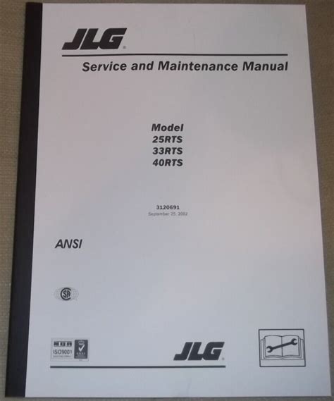 Jlg Scissor Lifts 25rts 33rts 40rts Service Repair Workshop Manual Download P N 3120691