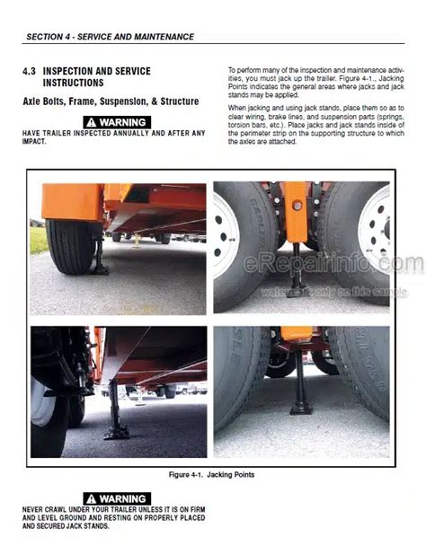 Jlg Triple L Trailers Service Repair Operation Manual Download P N 3121224