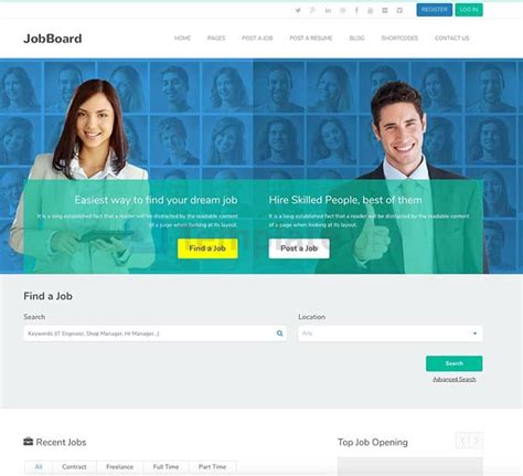 Job Board Template Wordpress