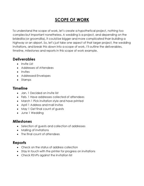 Job Scope Template