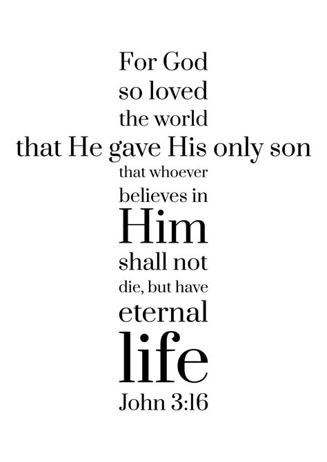 John 3 16 Printable