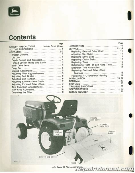 John Deere 317 And Tiller 33 Service Manual Download Free