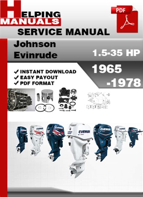 Johnson Evinrude 1965 1978 Workshop Service Manual Repair