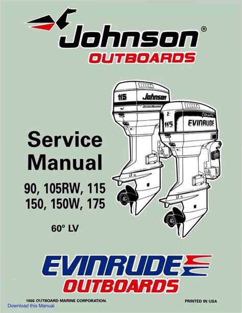 Johnson Evinrude 1974 Repair Service Manual
