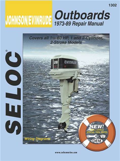 Johnson Evinrude Outboard Motor Service Manual Repair 60hp To 235hp 1973 1991