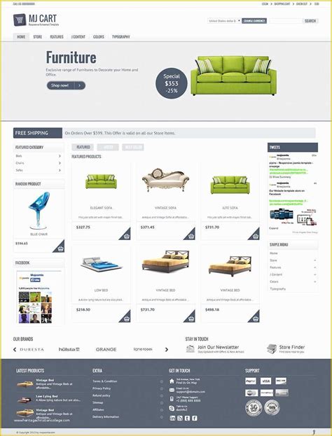 Joomla Shopping Cart Template